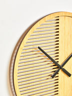 40cm Dia Small Wooden Effect Wall Clock