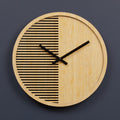 40cm Dia Small Wooden Effect Wall Clock