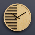 40cm Dia Small Wooden Effect Wall Clock