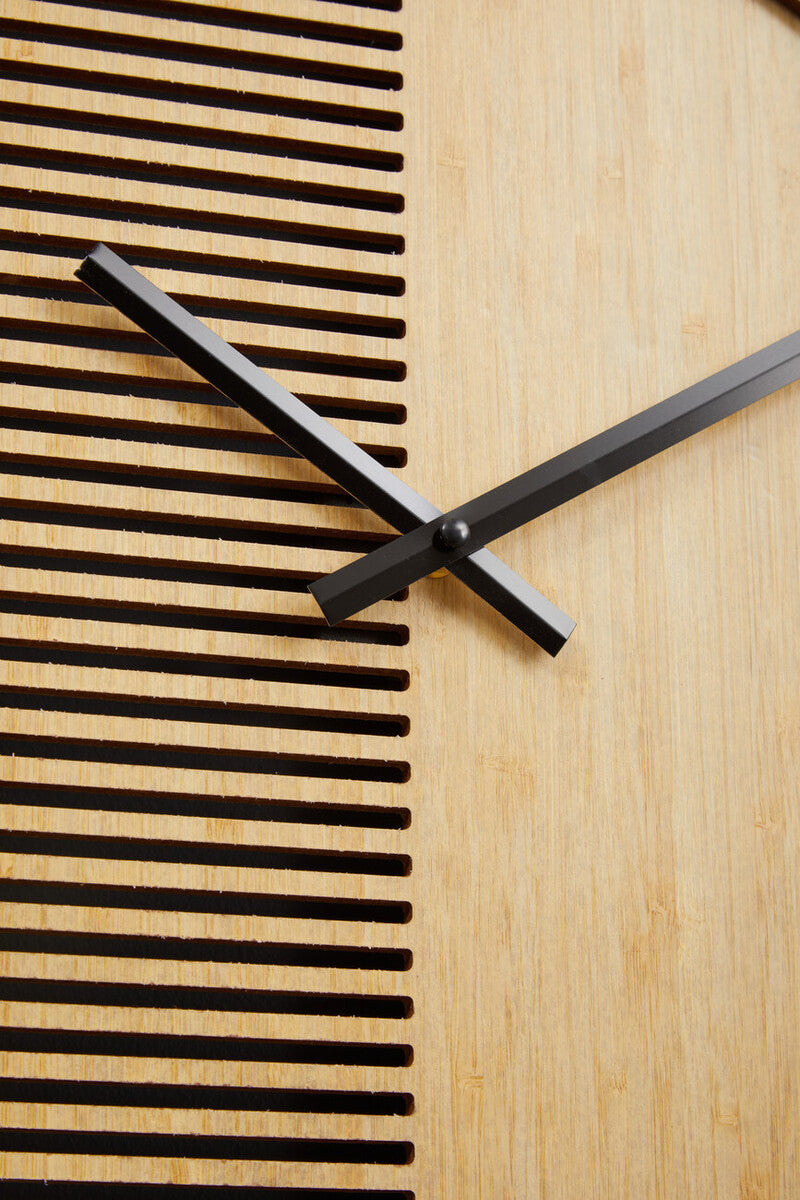 40cm Dia Small Wooden Effect Wall Clock