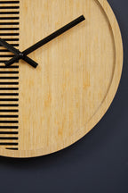40cm Dia Small Wooden Effect Wall Clock