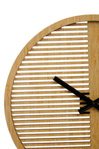 40cm Dia Small Wooden Effect Wall Clock