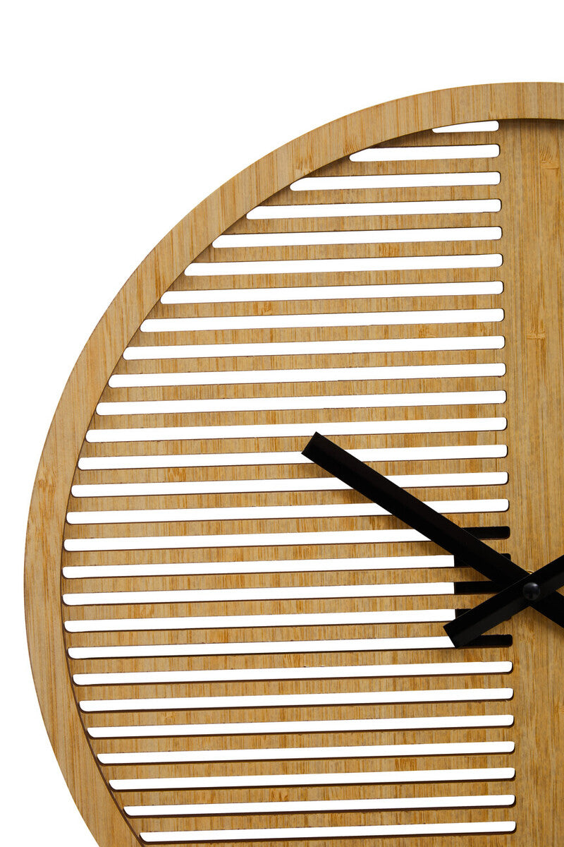 40cm Dia Small Wooden Effect Wall Clock