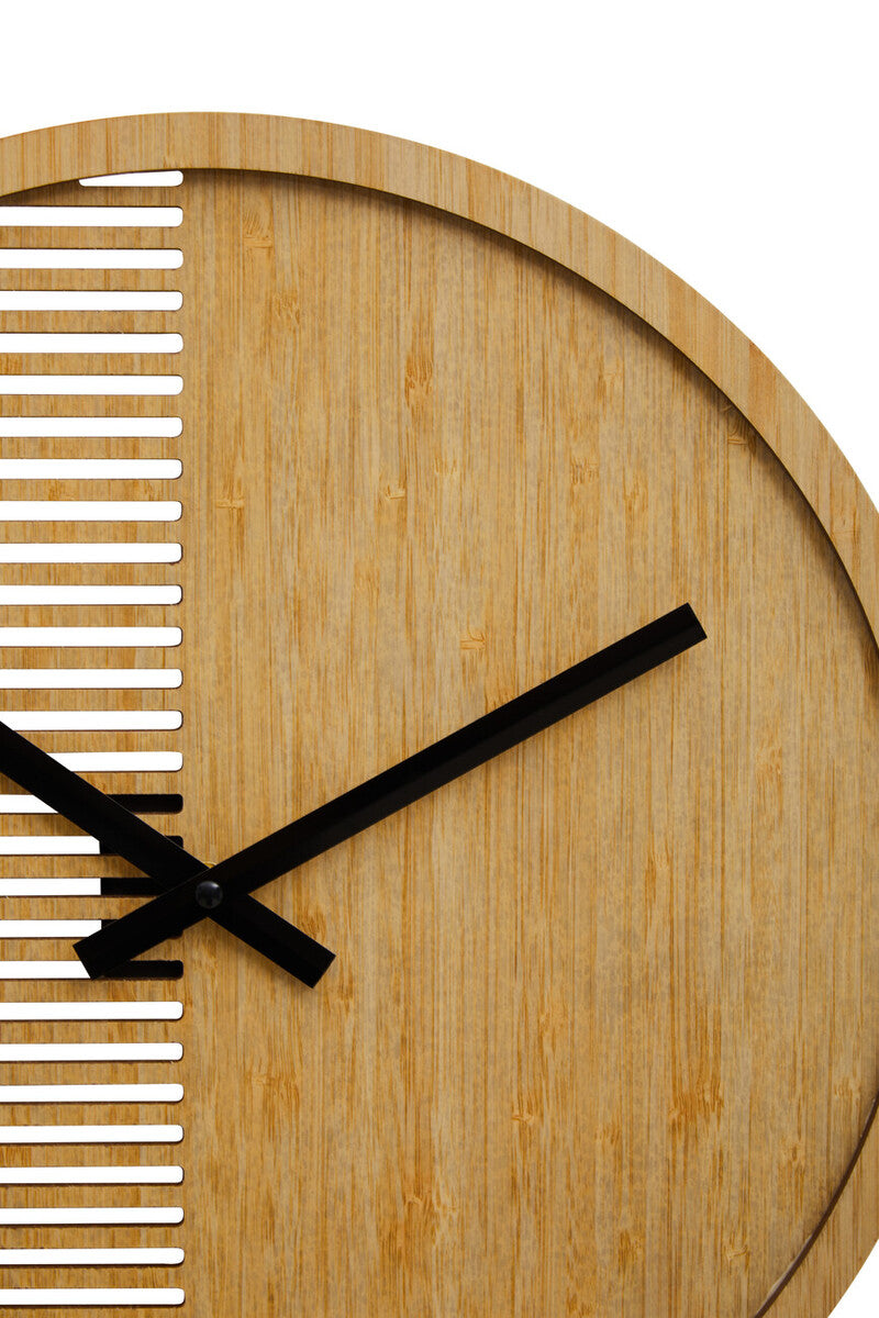 40cm Dia Small Wooden Effect Wall Clock