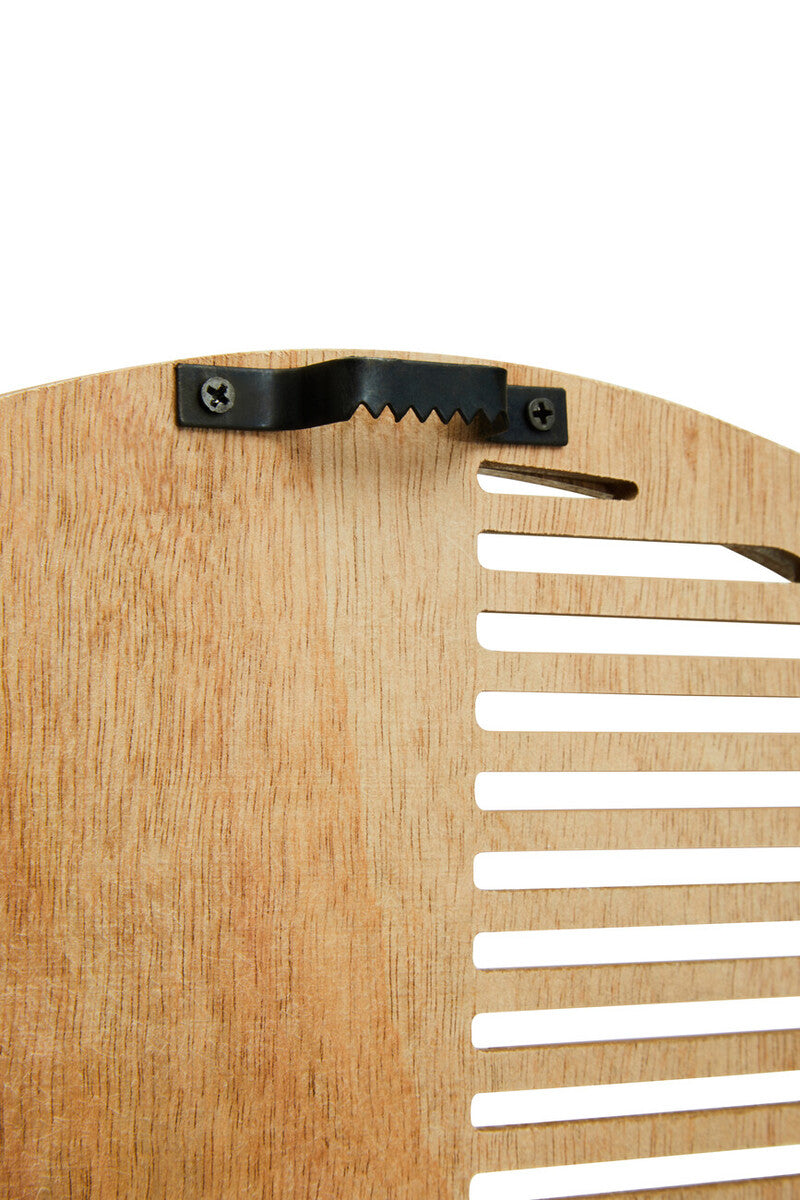 40cm Dia Small Wooden Effect Wall Clock