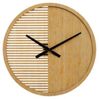 60cm Dia Large Wooden Wall Clock