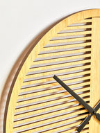 60cm Dia Large Wooden Wall Clock