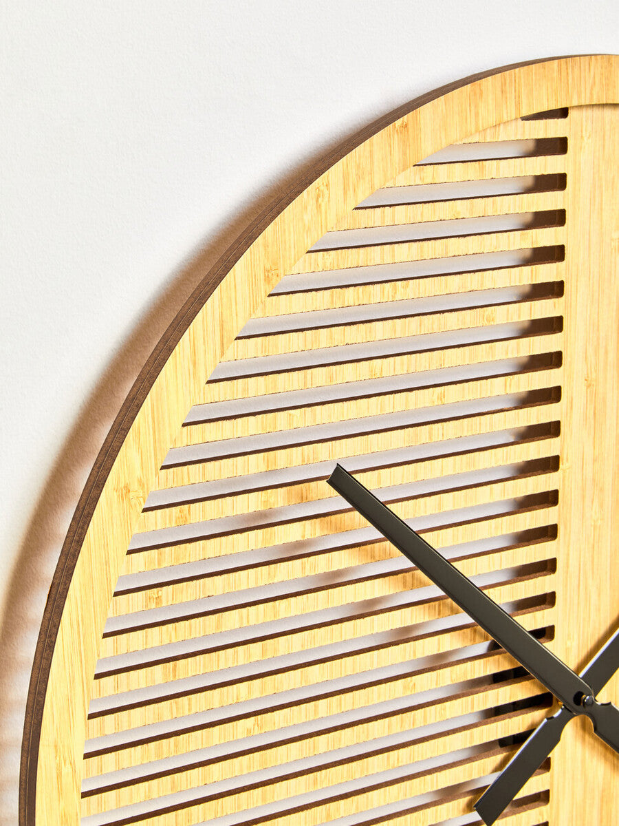 60cm Dia Large Wooden Wall Clock