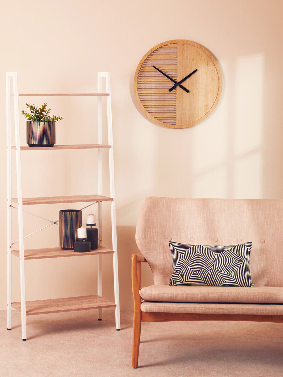 60cm Dia Large Wooden Wall Clock