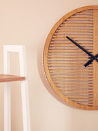 60cm Dia Large Wooden Wall Clock