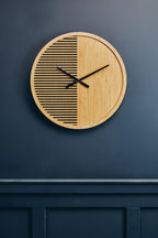 60cm Dia Large Wooden Wall Clock