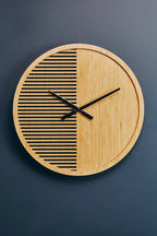 60cm Dia Large Wooden Wall Clock