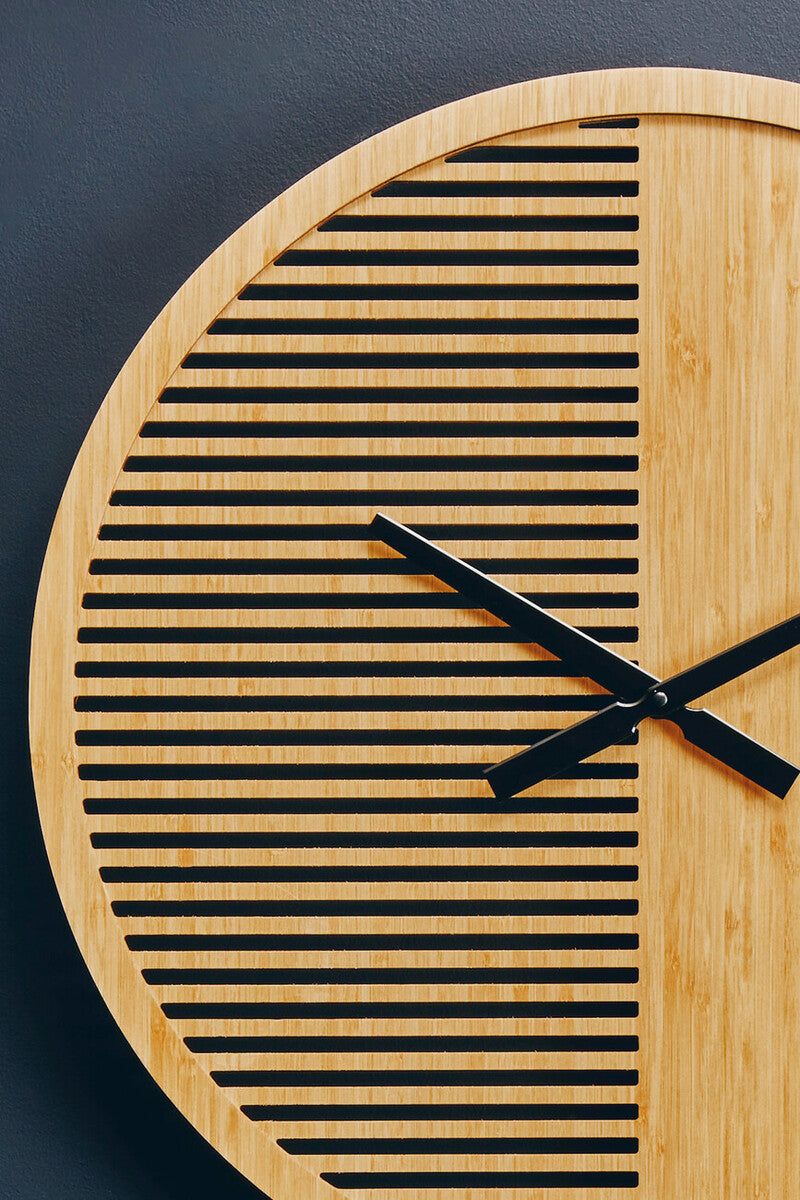 60cm Dia Large Wooden Wall Clock