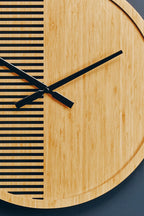 60cm Dia Large Wooden Wall Clock