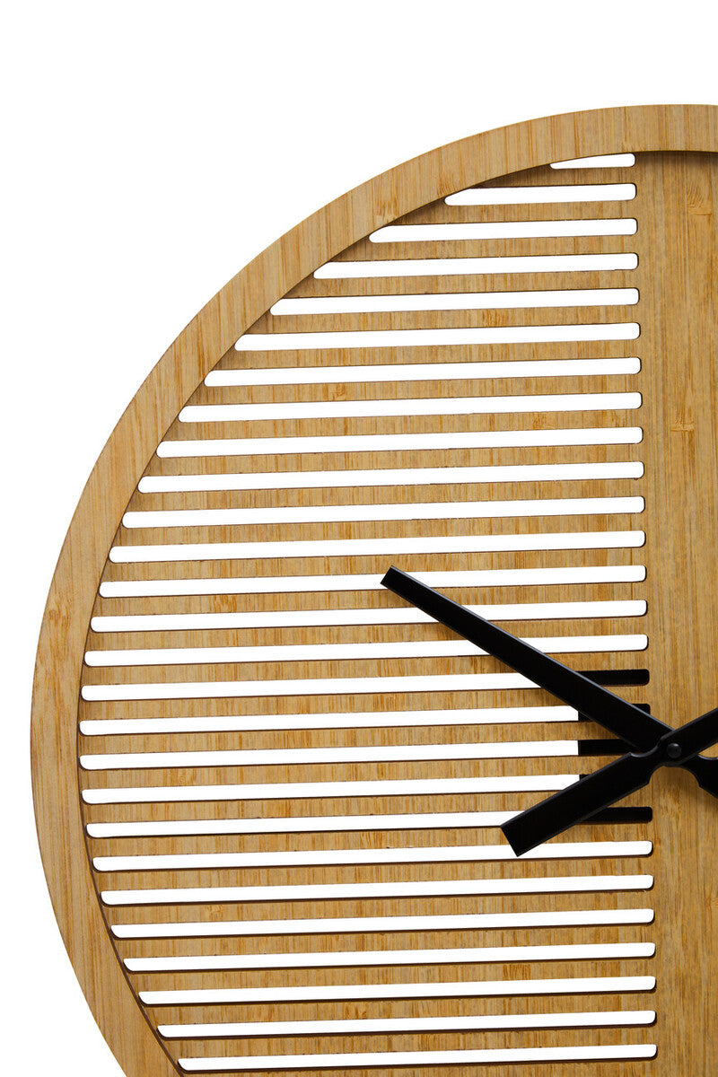 60cm Dia Large Wooden Wall Clock