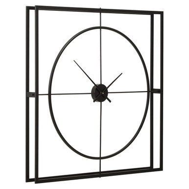 105cm Dia Black Finish Wall Clock