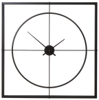 105cm Dia Black Finish Wall Clock