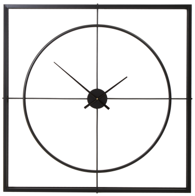 105cm Dia Black Finish Wall Clock