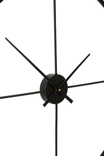 105cm Dia Black Finish Wall Clock