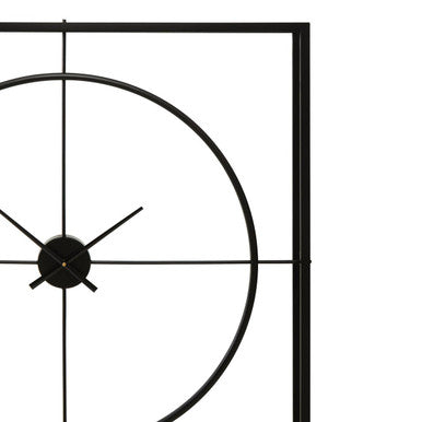 105cm Dia Black Finish Wall Clock