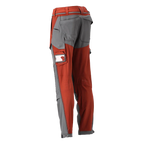 Mascot 22279 Ultimate Stretch Click System Pocket Trousers Autumn Red / Stone Grey