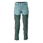 Mascot 22279 Ultimate Stretch Click System Pocket Trousers Light Forest Green / Forest Green