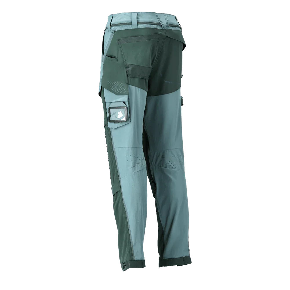 Mascot 22279 Ultimate Stretch Click System Pocket Trousers Light Forest Green / Forest Green