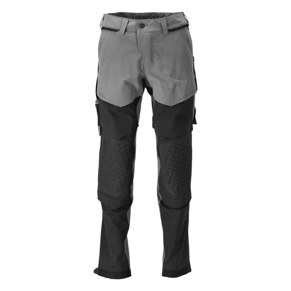 Mascot 22279 Ultimate Stretch Click System Pocket Trousers Stone Grey / Black