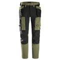Snickers 6218 AllroundWork Holster Pocket 4-Way Stretch Trousers Khaki Green