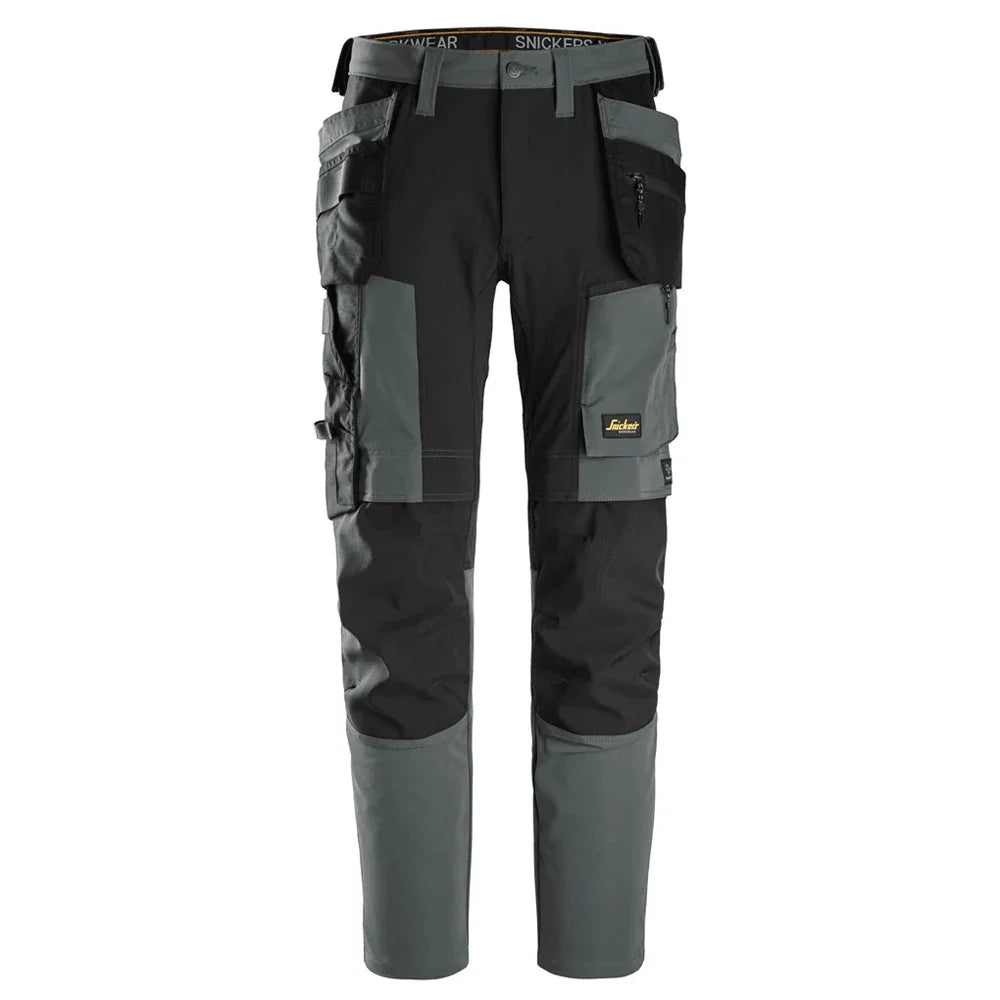 Snickers 6218 AllroundWork Holster Pocket 4-Way Stretch Trousers Steel Grey