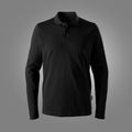 Snickers 2608 Long Sleeve Pique Polo Work Shirt Black