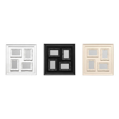 4 Photo White Plastic Multi Photo Frame