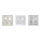 Maren Vintage Style White & Gold 4 Photo Frame