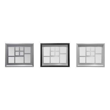 White 9 Photo Rectangular Multi Photo Frame