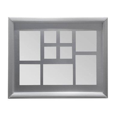 Silver 9 Photo Multi Photo Frame