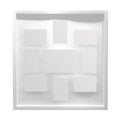 White 9 Multi Photo Frame