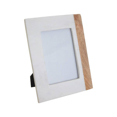 Marble and Mango Wood Large Photo Frame