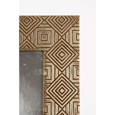 Tribal 5x7 Photo Frame in Antique Silver Finish