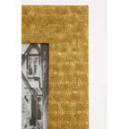 5x7 Gold Disc Photo Frame
