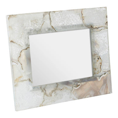 White Agate 5 x 7 Photo Frame