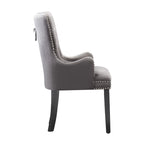 LUX Velvet Dining Chair (with armrests)
