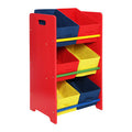 Kids Multi Coloured 3 Tier Storage Unit