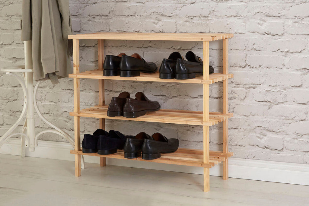 4 Tier Wooden Shoe Rack