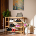 4 Tier Wooden Shoe Rack