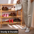 4 Tier Wooden Shoe Rack