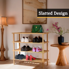 4 Tier Wooden Shoe Rack