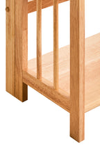 Natural Tropical Hevea Wood 3 Tier Stackable Shelf Unit
