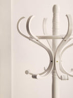 184cm White Finish Floor Standing Coat Stand