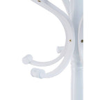 184cm White Finish Floor Standing Coat Stand