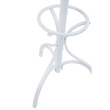 184cm White Finish Floor Standing Coat Stand